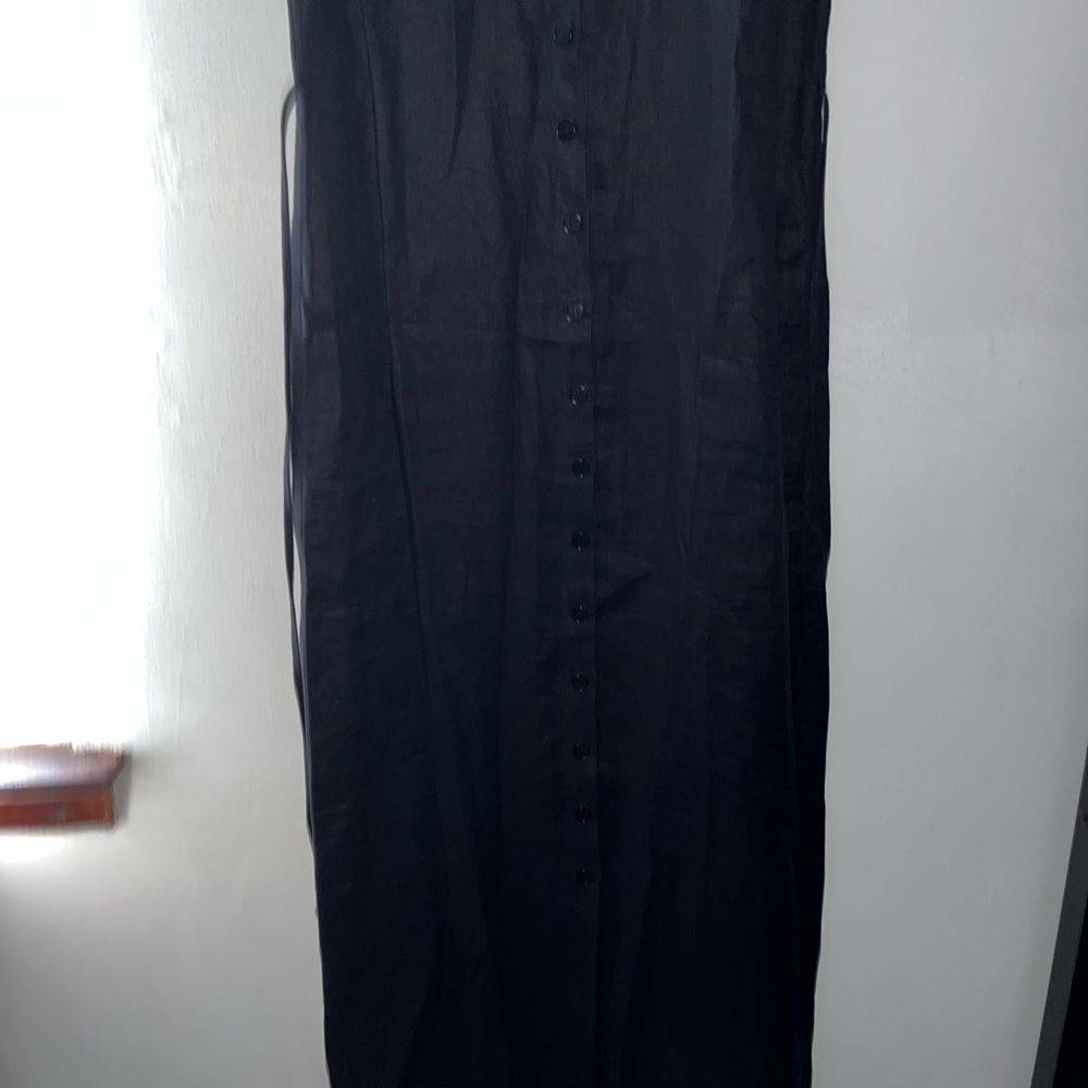 Reformation Charcoal Button-Front Midi Dress - Picture 7 of 12